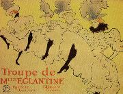 Henri  Toulouse-Lautrec Miss Eglantine's Troupe china oil painting artist